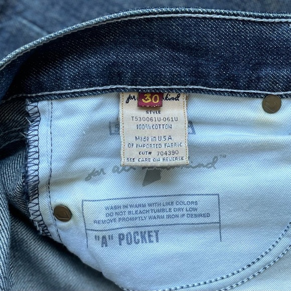 7 for All mankind A Pocket Dark Denim Men’s Jeans 30 T530061U - Picture 5 of 11